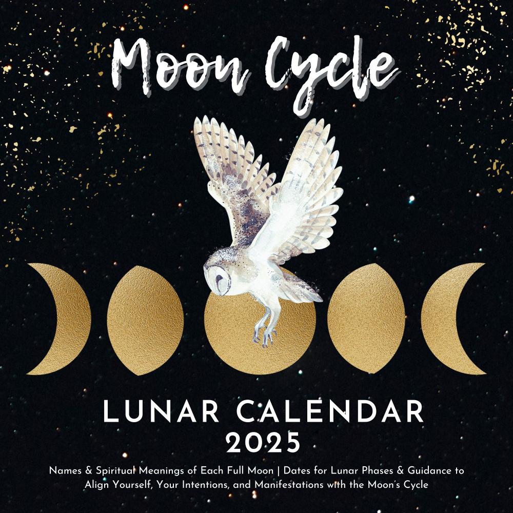 2025 Full Moon Lunar Wall Calendar