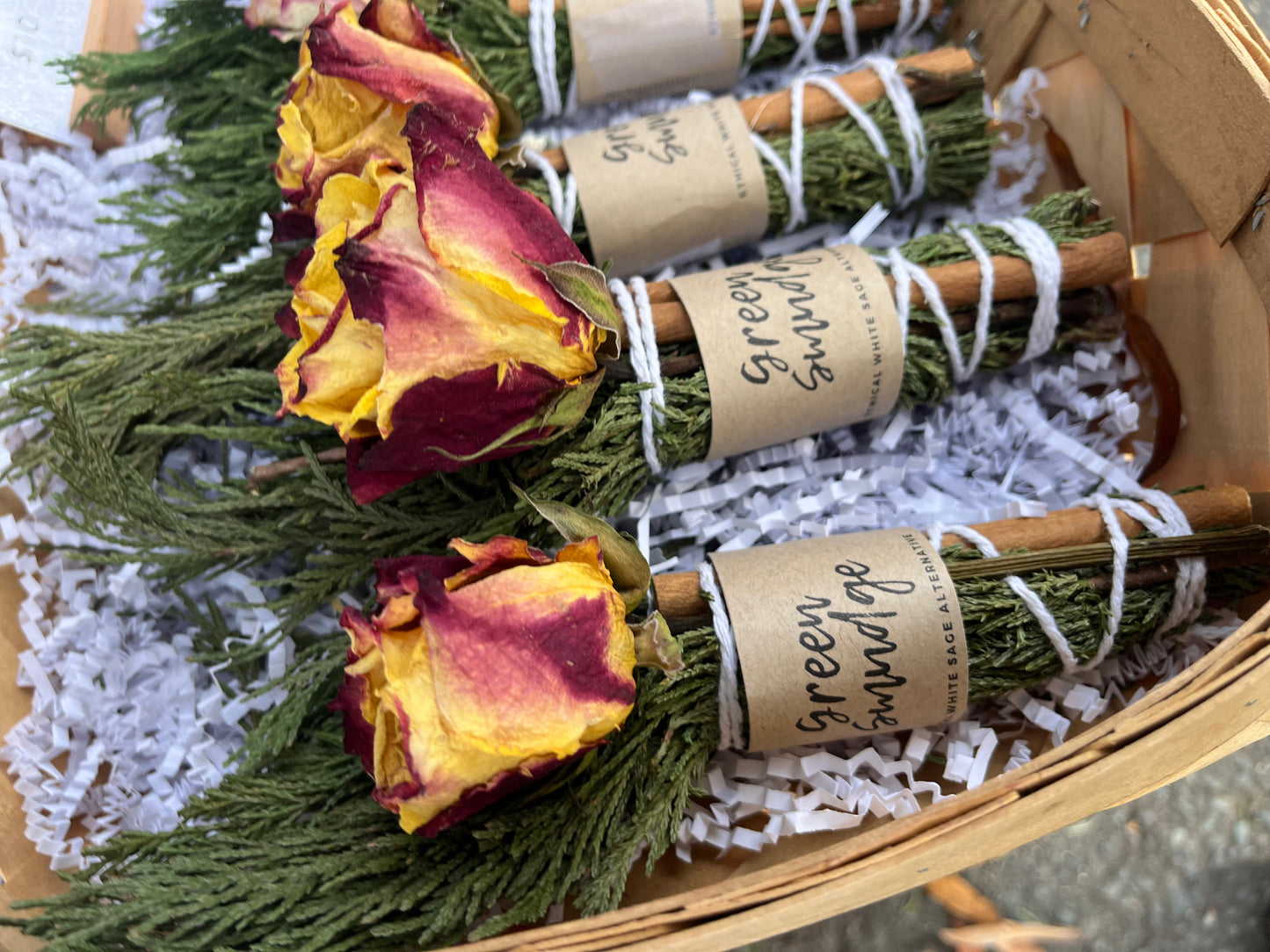 Energy Cleansing "Smudge" Green Smoke Stick | Sage Alternative