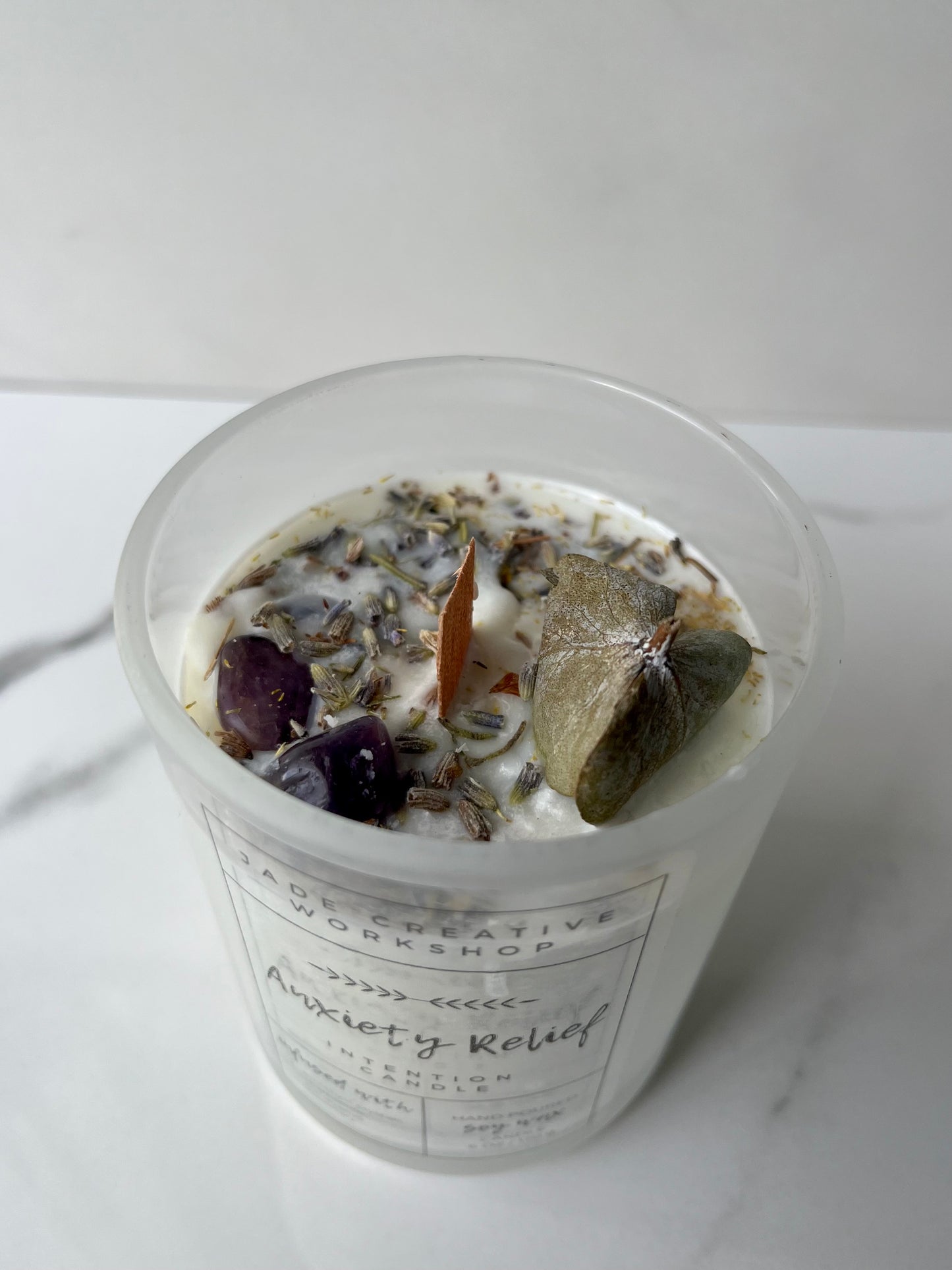 Anxiety Relief Calming Aromatherapy Candle, Hand-Poured Soy Wax Candle