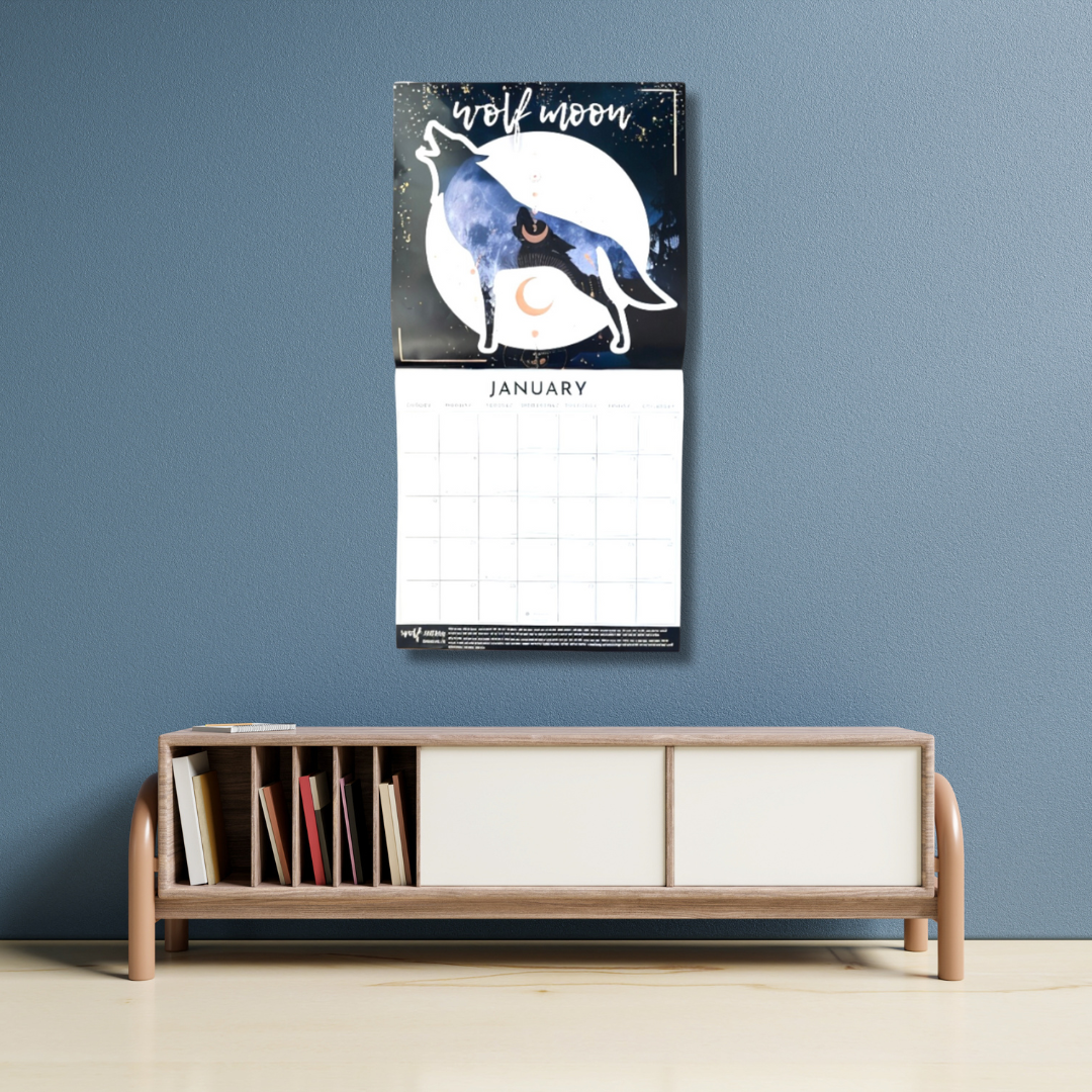 Case of 12 x 2025 ORIGINAL Moon Calendar | Lunar Calendar | Wall Calendar | Wholesale