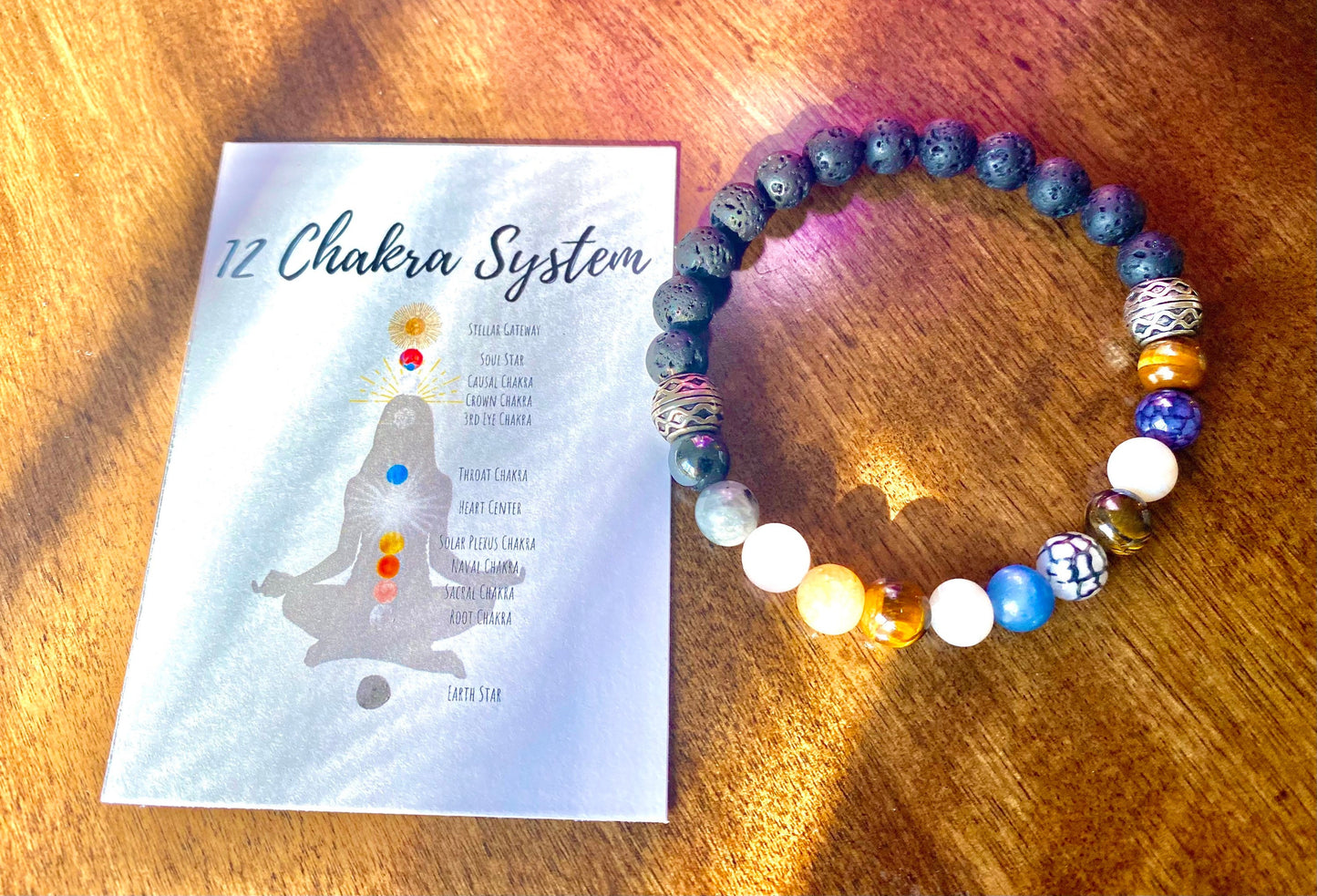 12 Chakra System Beaded Bracelet Ascension Jewelry