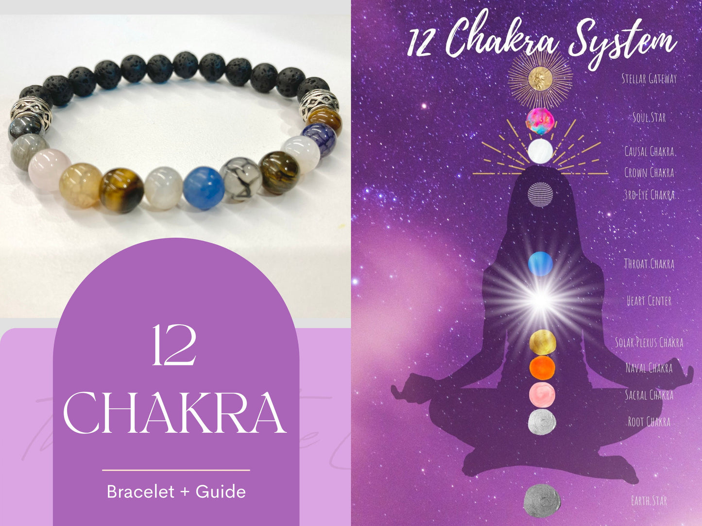 12 Chakra System Beaded Bracelet Ascension Jewelry