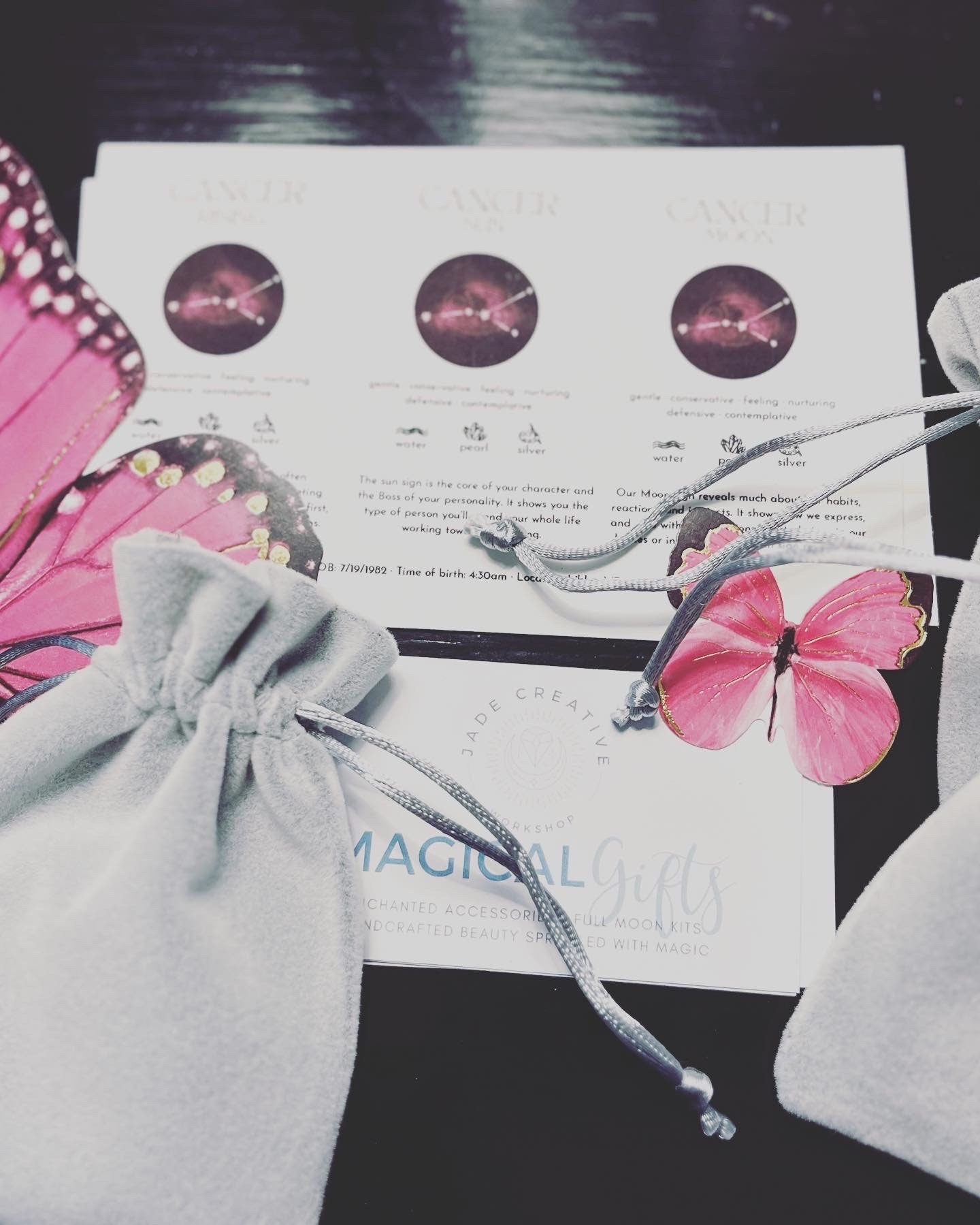 Custom Handmade Zodiac Bracelet with Sun Sign, Moon Sign and Rising Sign | Custom Charm Bracelet | Custom Printable | Astrology | Horoscope