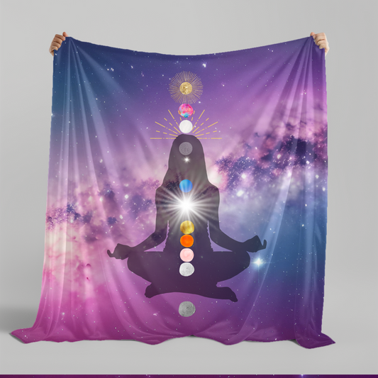 12 Chakra Bed Sheet, Proxy Distance Healing Massage Table Cloth, 5D Fifth Dimensional Chakras, Auric Fields, Energy Bodies, Expanded Chakra System