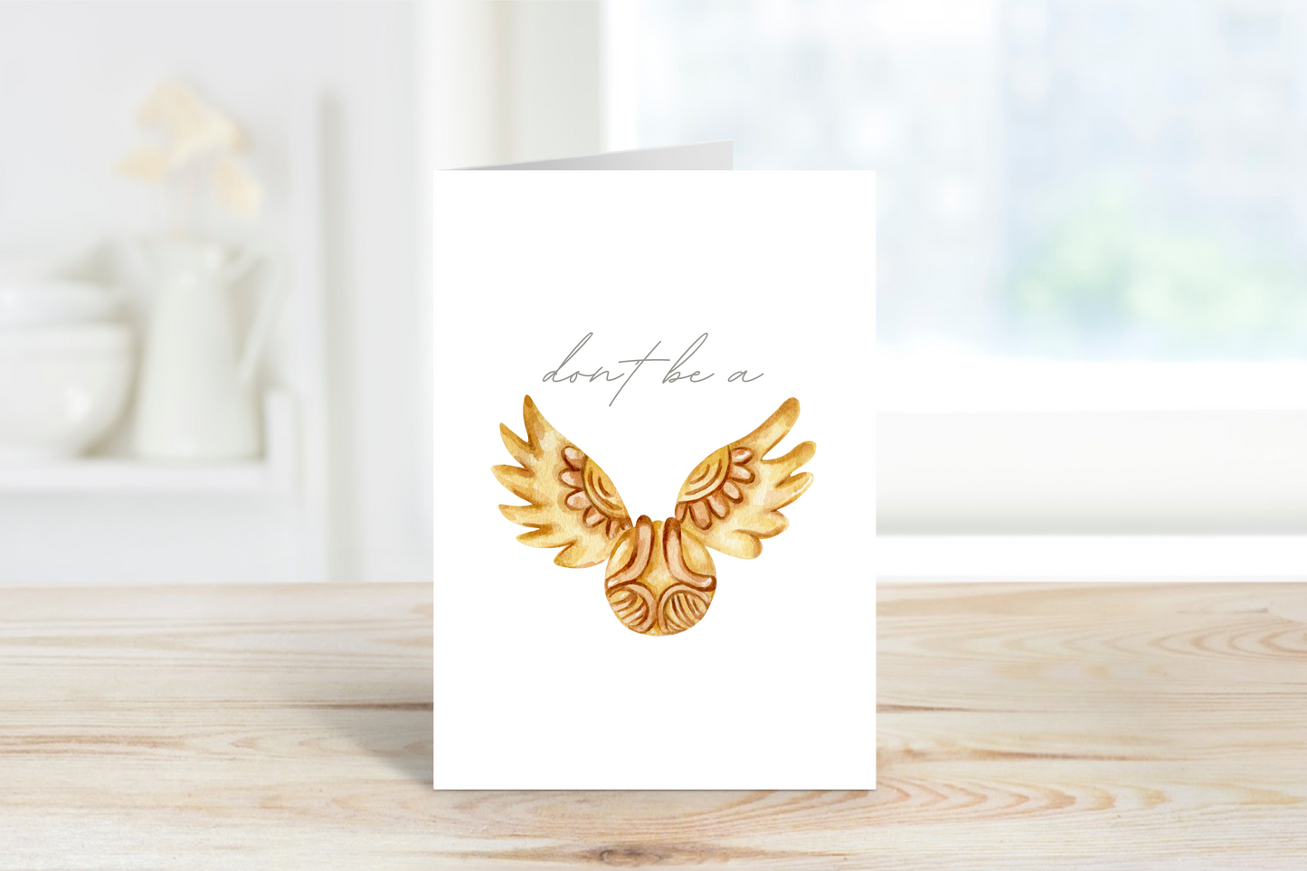 Harry Potter Greeting Card • Don't Be a Snitch