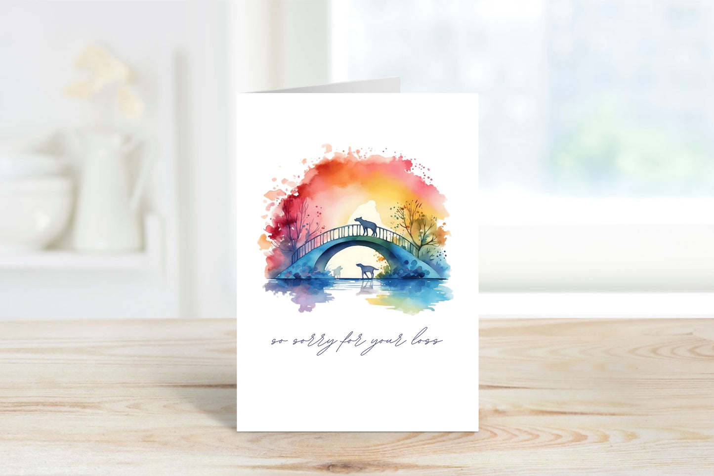 Greeting Card • Rainbow Bridge Pet Loss Sympathy Card