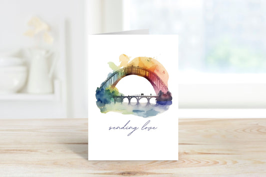 Greeting Card • Rainbow Bridge Pet Loss Sympathy Card