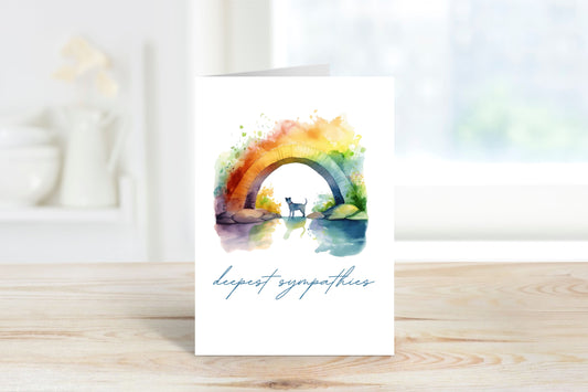 Greeting Card • Rainbow Bridge Pet Loss Sympathy Card