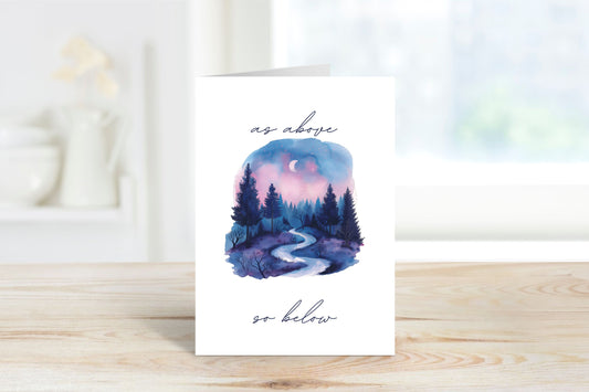 Greeting Card • As Above So Below